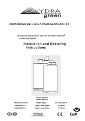 Benchmark Calydra green 24 Nat Installation And Operating Instructions Manual