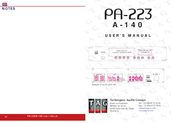 TAG PA-223A-140 User Manual