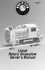 Lionel Rotary Snowplow Owner's Manual