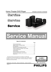 Philips HTS3520/98 Service Manual