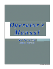 Mainship 40 Trawler Twin Operator's Manual