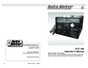 Auto Meter XTC-160 Operator's Manual