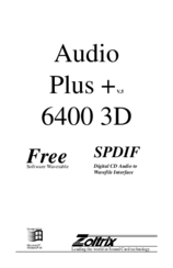 Zoltrix AudioPlus 6400 3D User Manual