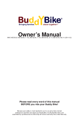 Buddy Bike BB102-AL-7.14E Owner's Manual