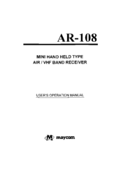Maycom AR-108 User's Operation Manual
