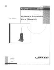 BETCO SM1400T Operator's Manual And Parts Schematic