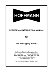 Hoffmann BH 556 Service And Instruction Manual
