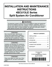 Armstrong Air Conditioning 4scu13le Series Manuals Manualslib