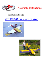 Pro Built GILES 202 Assembly Instructions Manual