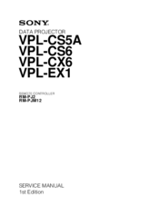 Sony Superlite VPL-EX1 Service Manual