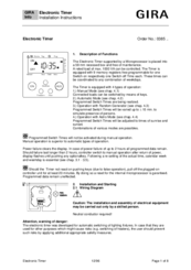 Gira 0385 Series Installation Instructions Manual