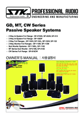 STK Professional Audio CW Series Owner's Manual