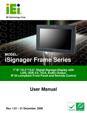 IEI Technology iSignager-Frame-W15 User Manual