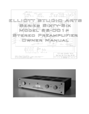 Elliott Studio Arts 66-001P Owner's Manual
