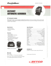 BETCO PowerBuff AS2600T User Manual