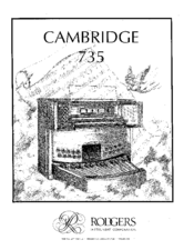 Rodgers Cambridge 735 User Manual