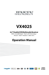 Jensen VX4022A Manuals | ManualsLib