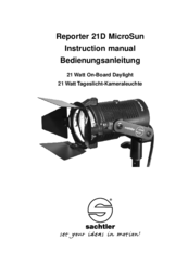 Sachtler Reporter 21D MicroSun Instruction Manual
