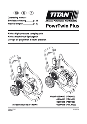 Titan PowrTwin Plus 0290018 Operating Manual