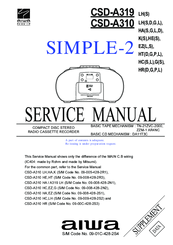 Aiwe Simple-2 CSD-A319 Service Manual