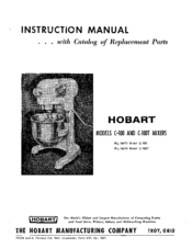 Hobart C-100T Instruction Manual
