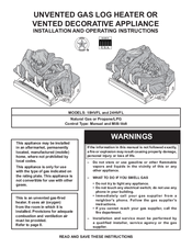 MHH 18HVFLNM Installation And Operation Manual