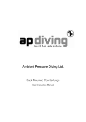 ap diving Back Mounted Counterlungs User Instruction Manual