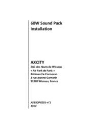 AXCITY 60W Sound Pack Installation Manual