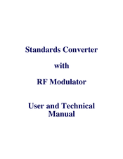 Aurora Design SCRF-819E User And Technical Manual