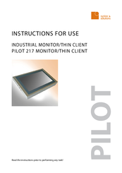 Systec & solutions PILOT 217 Instructions For Use Manual