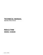 Ryan REN-O-THIN 544865B Technical Manual