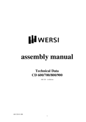 Wersi CD 600 Assembly Manual