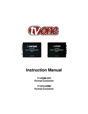 TV One 1T-HDMI-DVI Instruction Manual