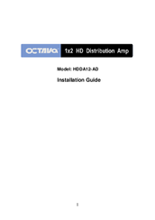Octava HDDA12-AD Installation Manual