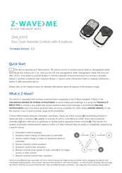 Z-Wave ZME_KFOB Manual