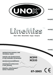 Unox XC535 Instruction Manual And Technical Datas