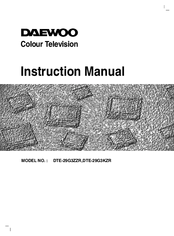 Daewoo DTE-29G3KZR Instruction Manual