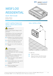 Meteo Control WEB'LOG RESIDENTIAL Quick Start Manual