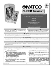 Onatco Super-Efficiency SE-199-80 Installation, Operation Manual, And Service Manual