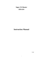 HameTech HM-434 Instruction Manual