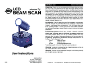 ADJ LED Beam Scan User Instructions