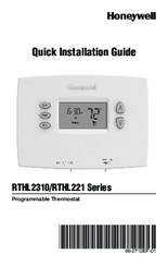 Honeywell RTHL2310 series Quick Installation Manual