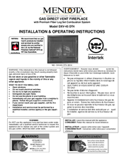 Mendota DXV-45 DT4 - LX Installation & Operating Instructions Manual