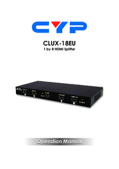 CYP CLUX-18EU Operation Manual