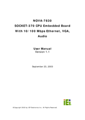IEI Technology NOVA-7830 User Manual