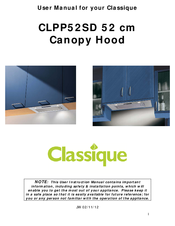 Classique CLPP52SD User Manual