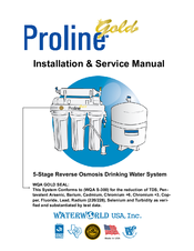 Proline Gold Installation & Service Manual