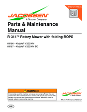 Jacobsen R-311 Parts & Maintenance Manual