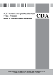 CDA PC87 Manual For Installation, Use And Maintenance