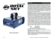 ADJ Royal Sky User Instructions